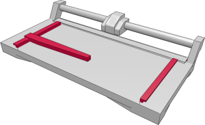 Aufbau Rollenschneider: Winkelanlage